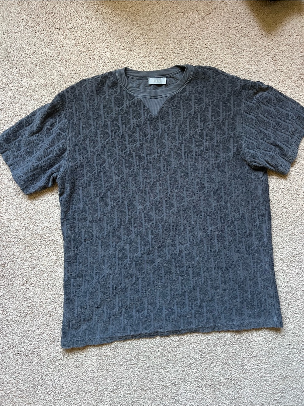 Dior Men’s Gray Monogram Crewneck Sweater - Picture 2 of 10